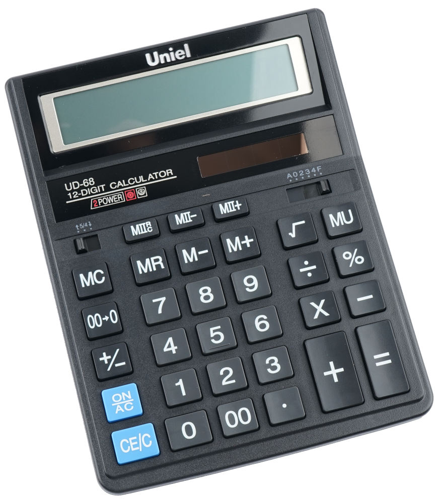 Калькулятор Uniel UD-68/CU26SА (12 разрядный)